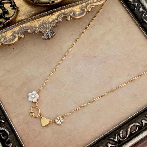 KATE SPADE • Things We Love Mini Things Row Collar Necklace - Picture 5 of 5